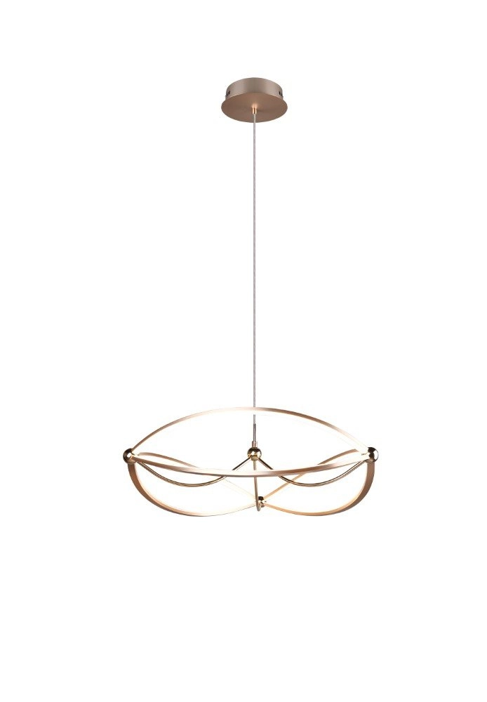 Classic LED pendant lamp Charivari Ø 62cm Trio 4017807461145