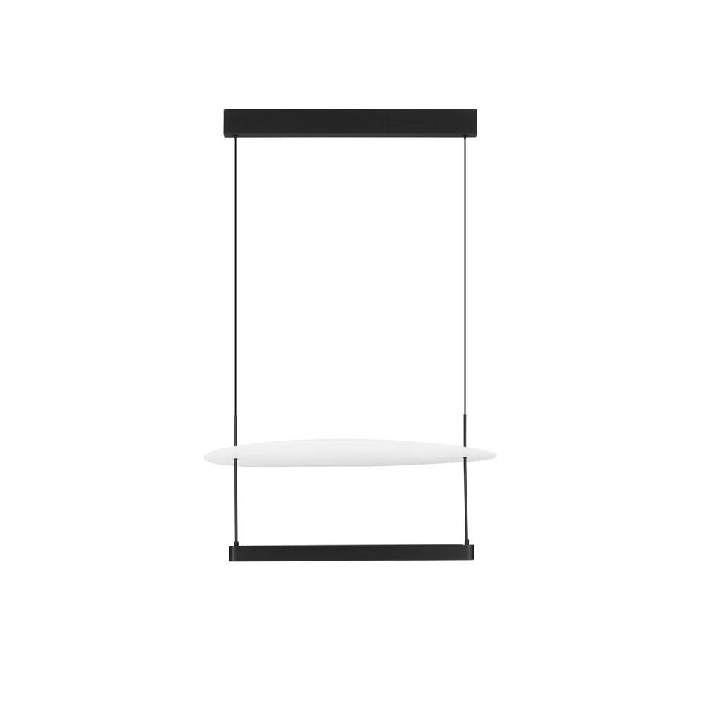 Pendant lamp Diona Ø 60cm black with white 2700K Lyora 5212017470867