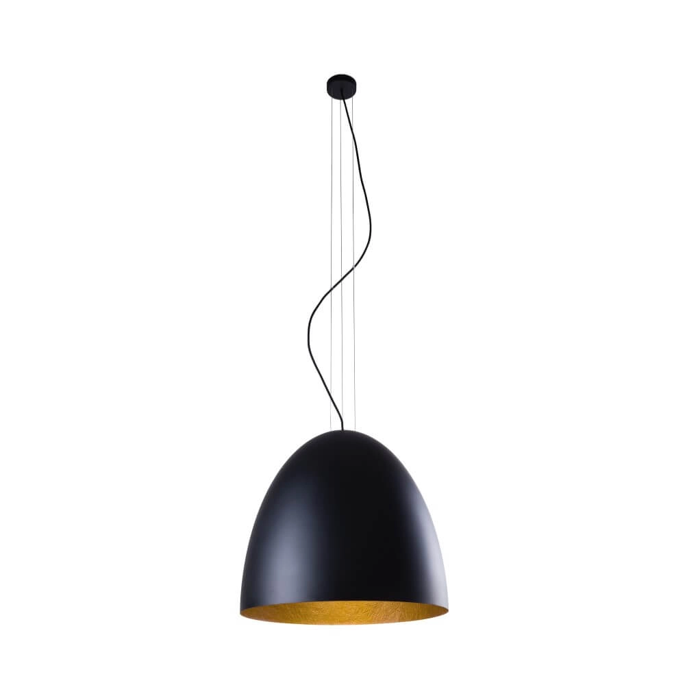 Black hanging lamp Egg L Ø 55cm Lyora 5903139902496