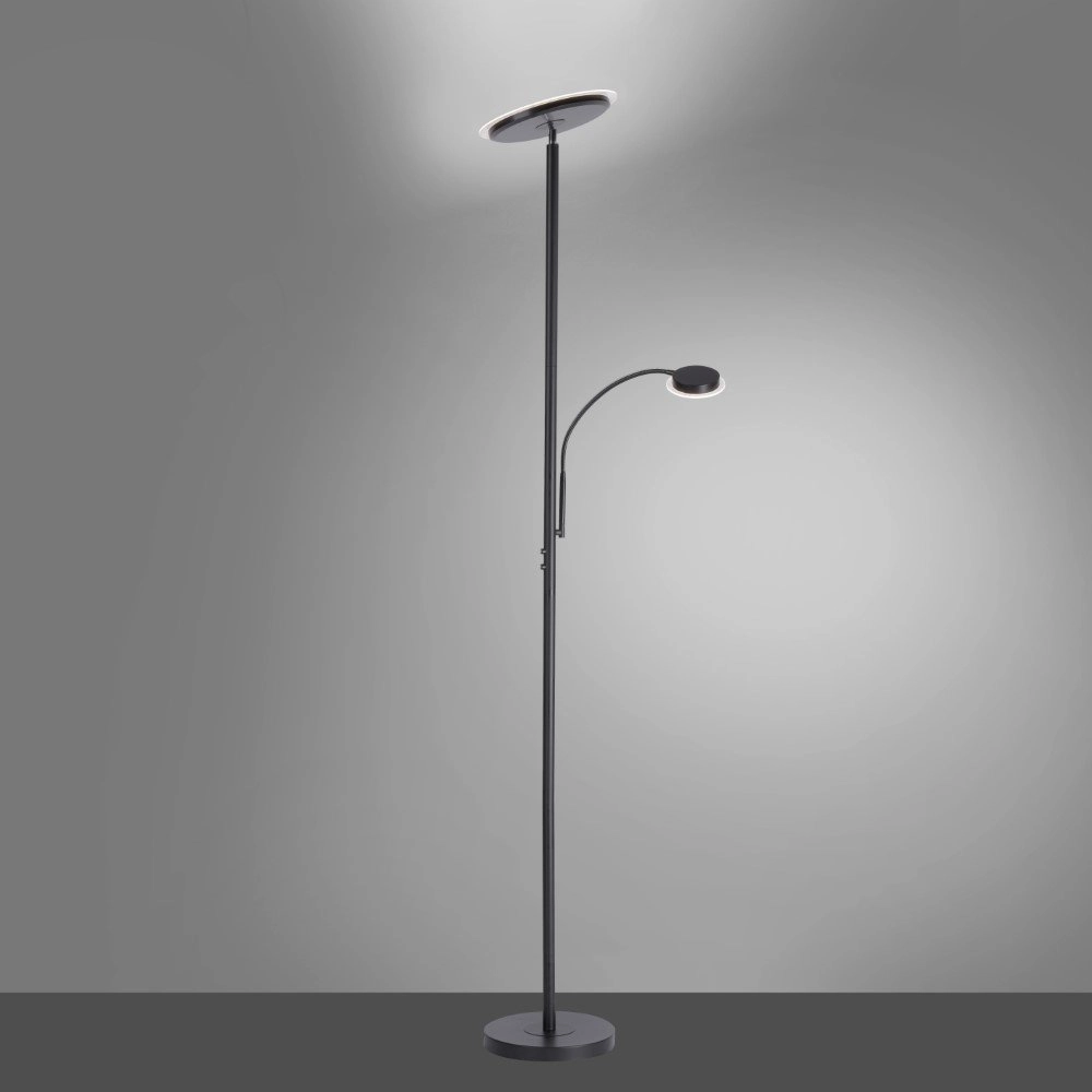 Black reading lamp Hans Just Light 4043689972998