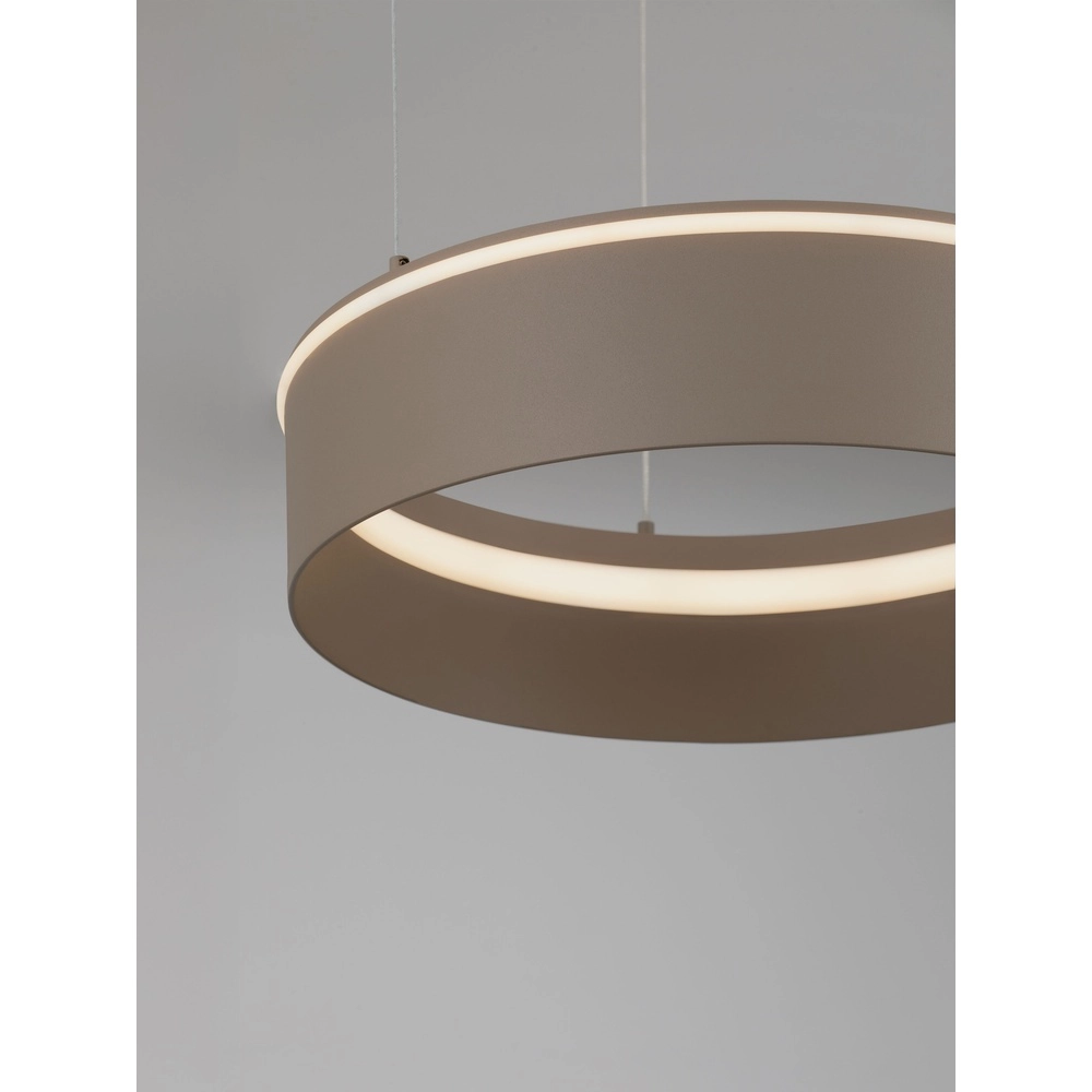 Modern pendant lamp Olivia sand brown Ø 40cm Lyora 5212017494177