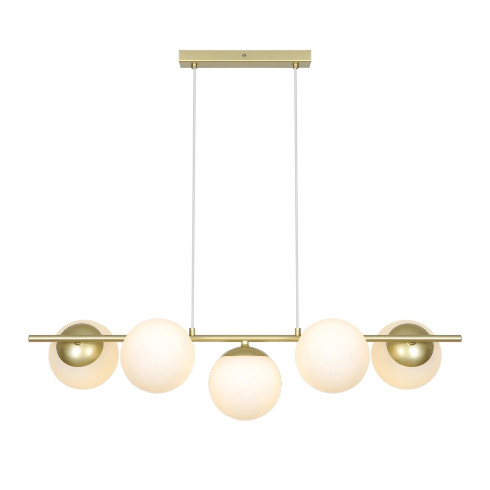 Scandinavian pendant lamp Lilly Gold with white Nordlux 5704924027291