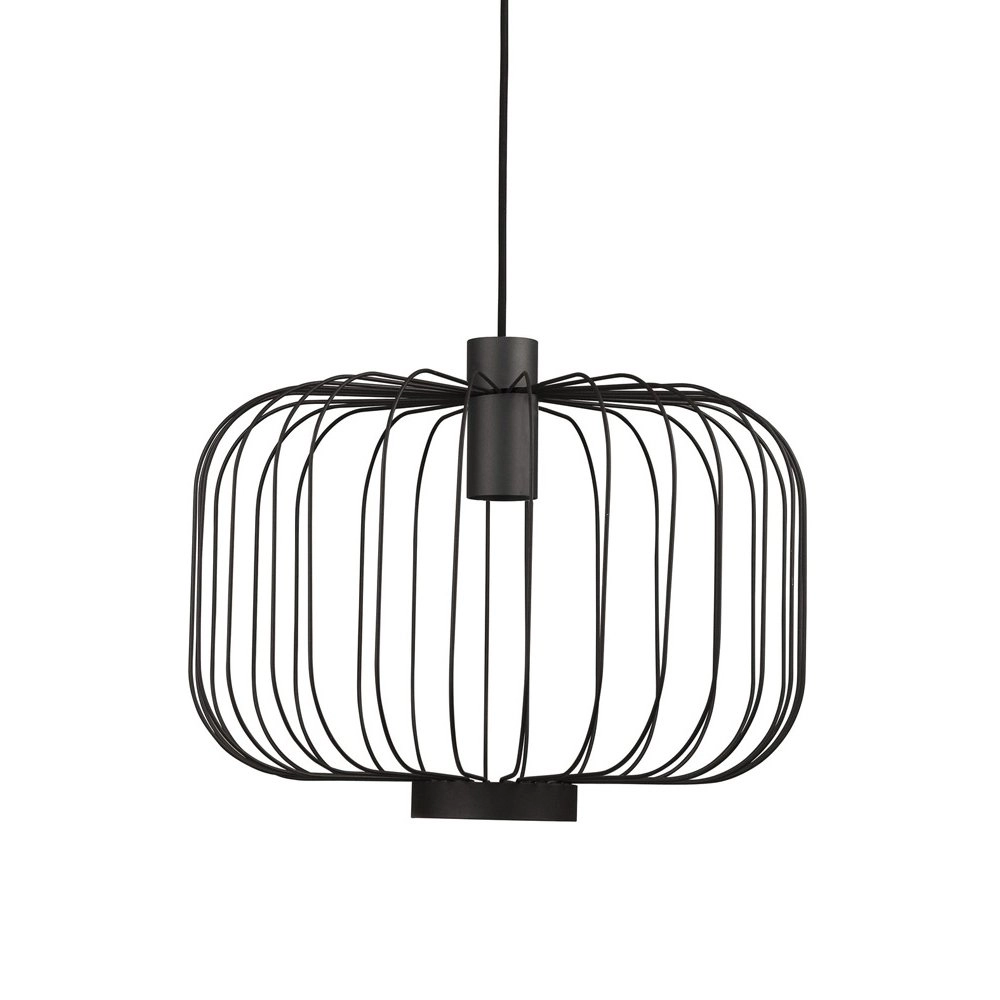 Black wire lamp Allan Ø 48cm