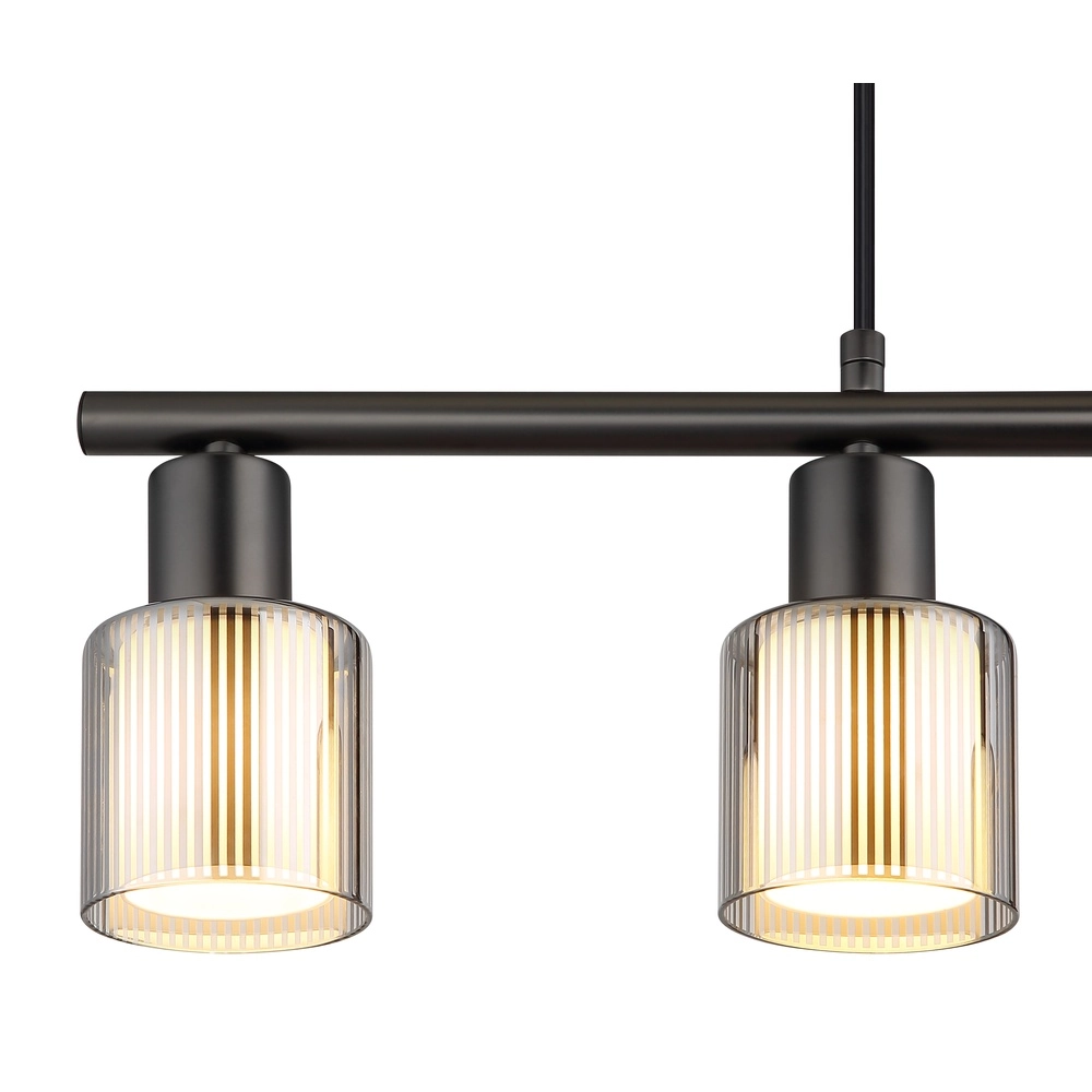 Design pendant lamp Villegas 4-light gunmetal Globo 9007371572953