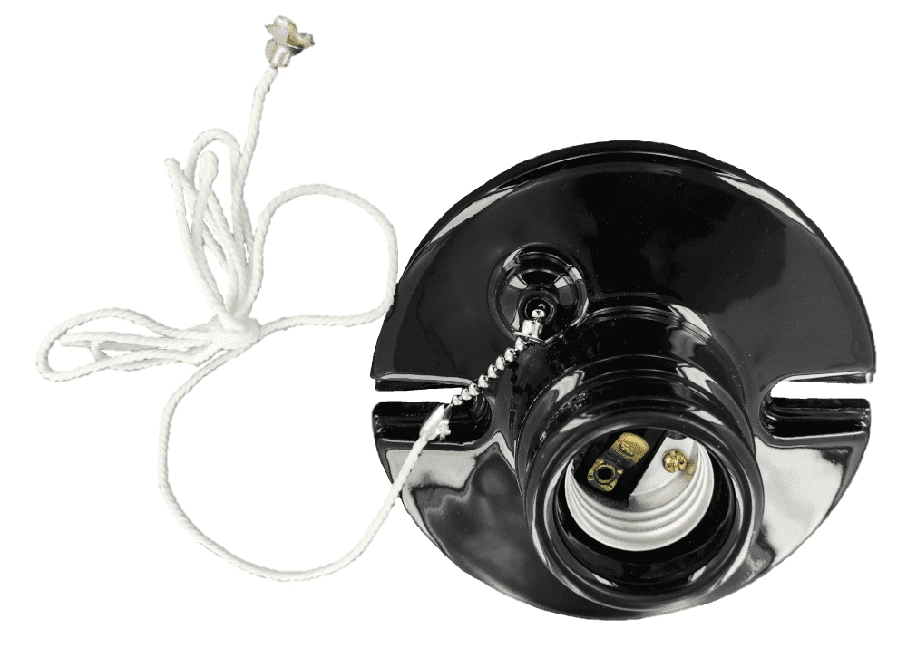 Porcelain wall lamp Vintage Wall black ETH 8719075185056