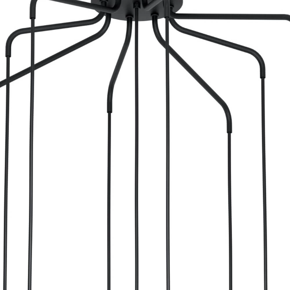 Black hanging lamp Bernabetta with white glass Stars of Light 9002759397388