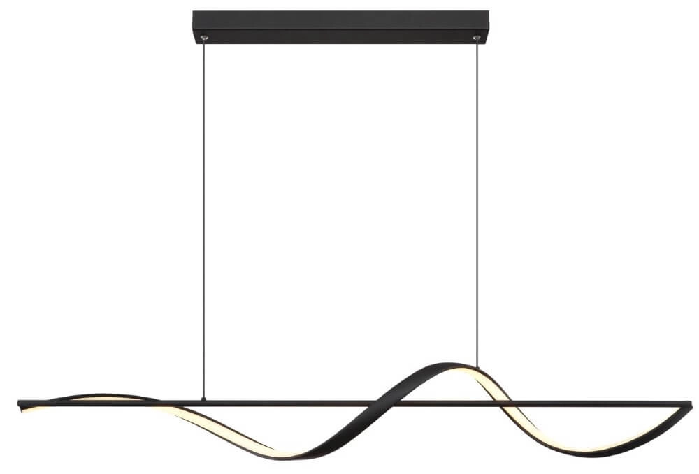 Wavy pendant lamp Violino Black design Globo 9007371446117