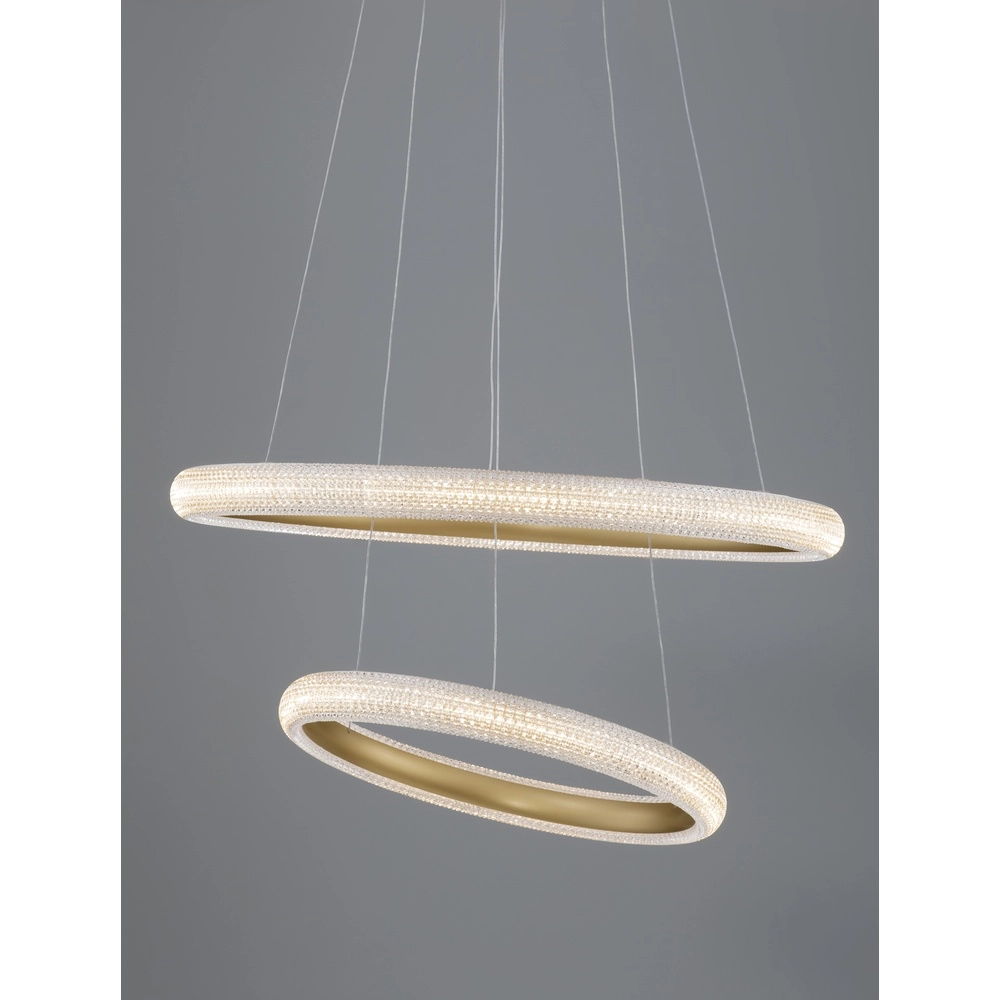 Pendant lamp Medora gold Ø 59cm Lyora 5212017433435