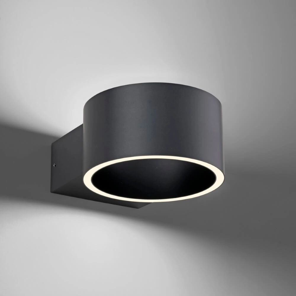 Wall lamp Pure Clipse gray 19.7cm Paul Neuhaus 4012248384077