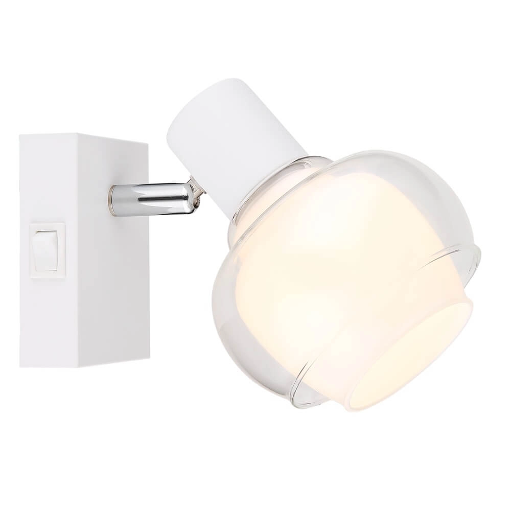 White wall lamp Tokki ankle