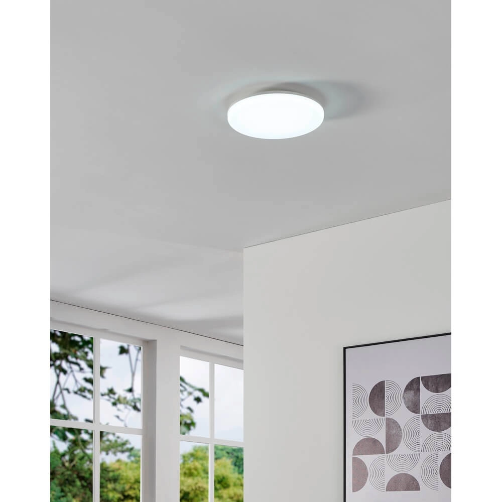 Round ceiling lamp Castagneto Ø 31cm white Eglo 9008606313211