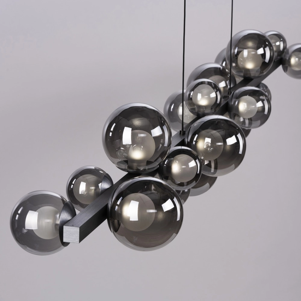 Dining table pendant lamp Pure E-Popup 18L - with smoke glass Paul Neuhaus 4012248396452