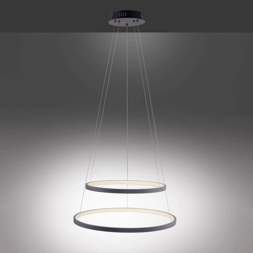 Round pendant lamp Circle anthracite Just Light 4043689960353
