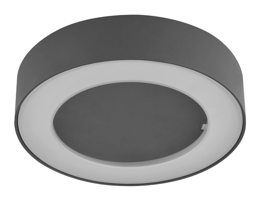 Anthracite ceiling lamp Sura for outside