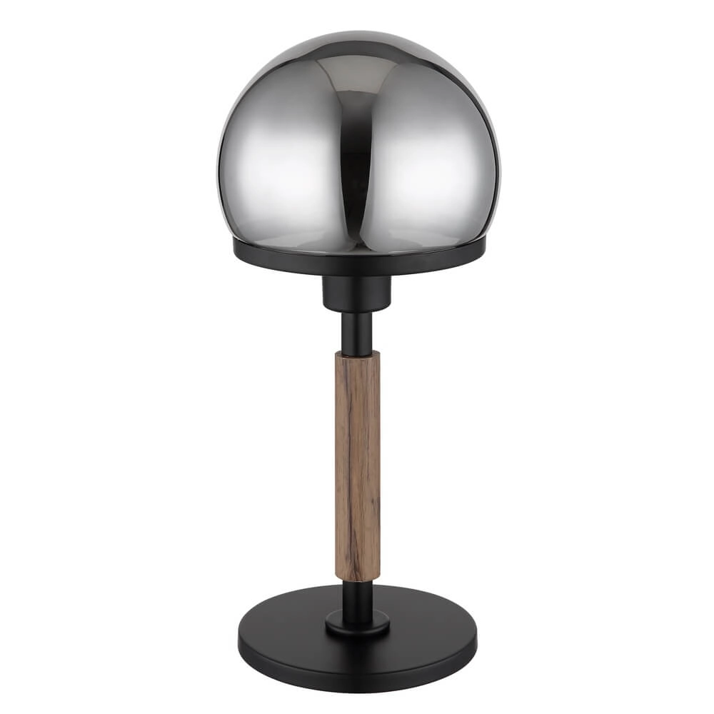 Table lamp Haku black with smoke glass Globo 9007371447695