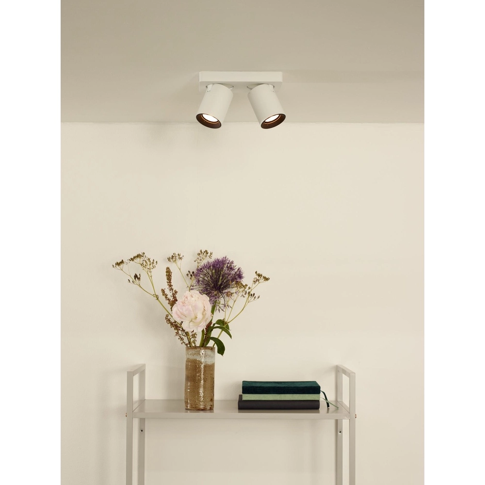 Ceiling spotlight Nigel 2-light white Lucide 5411212092564