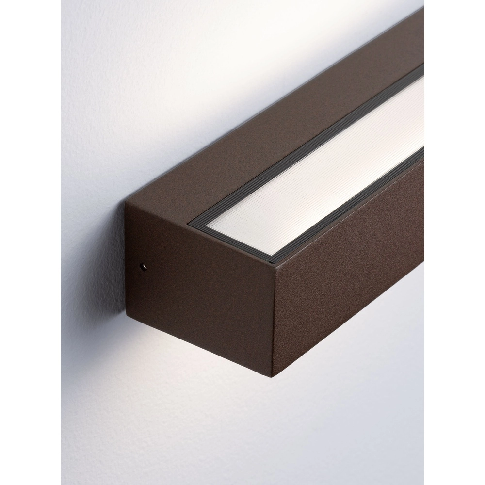 Sleek wall lamp Lane rust brown 22cm - 21W Lyora 5212017496812
