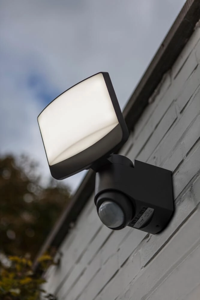 Solar wall lamp Sunshine L anthracite Lutec 6939412046617