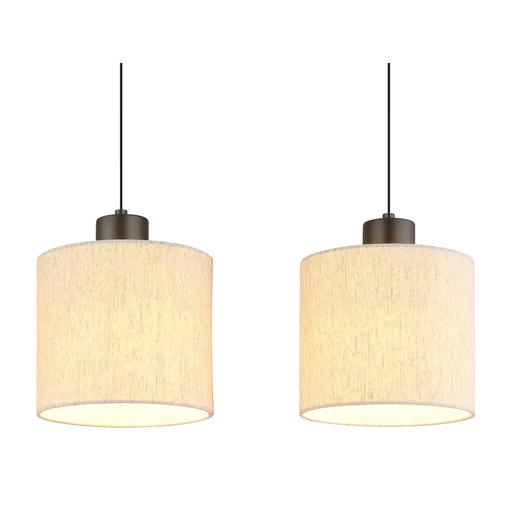 Gunmetal pendant lamp Thea 3-light straight Globo 9007371567034