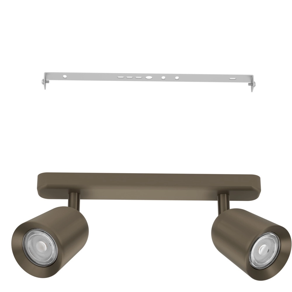 Surface-mounted spot Camaldoli 2-light bronze Eglo 9008606360413