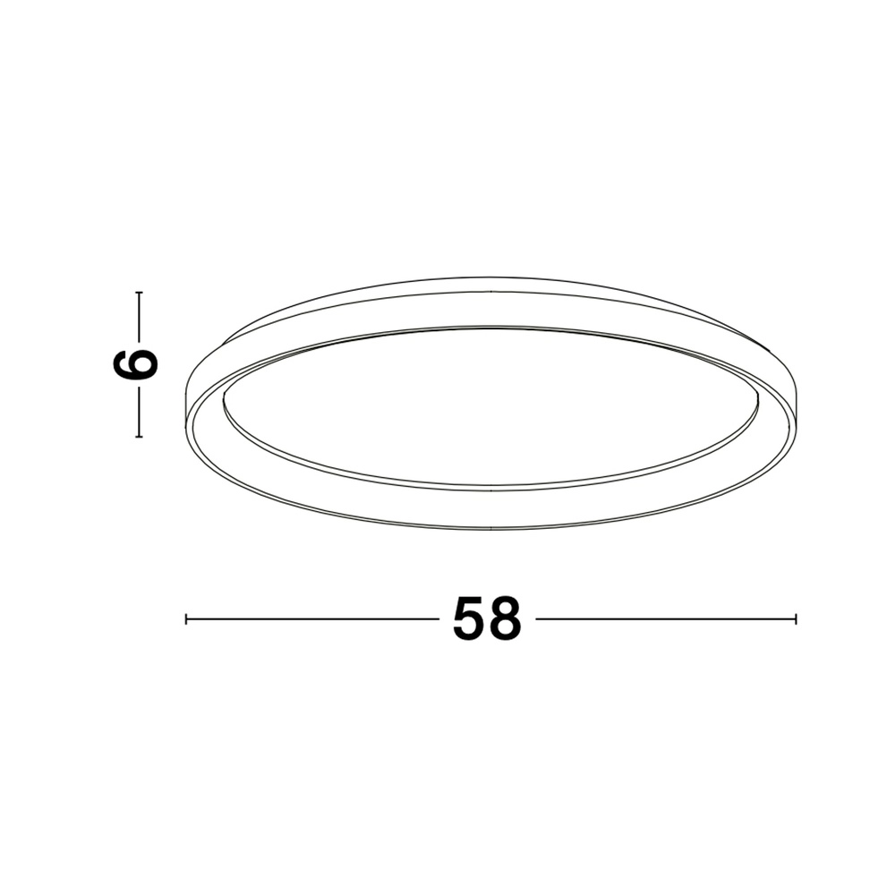 Design ceiling light Pertino Ø 58cm white Lyora 5212017446008