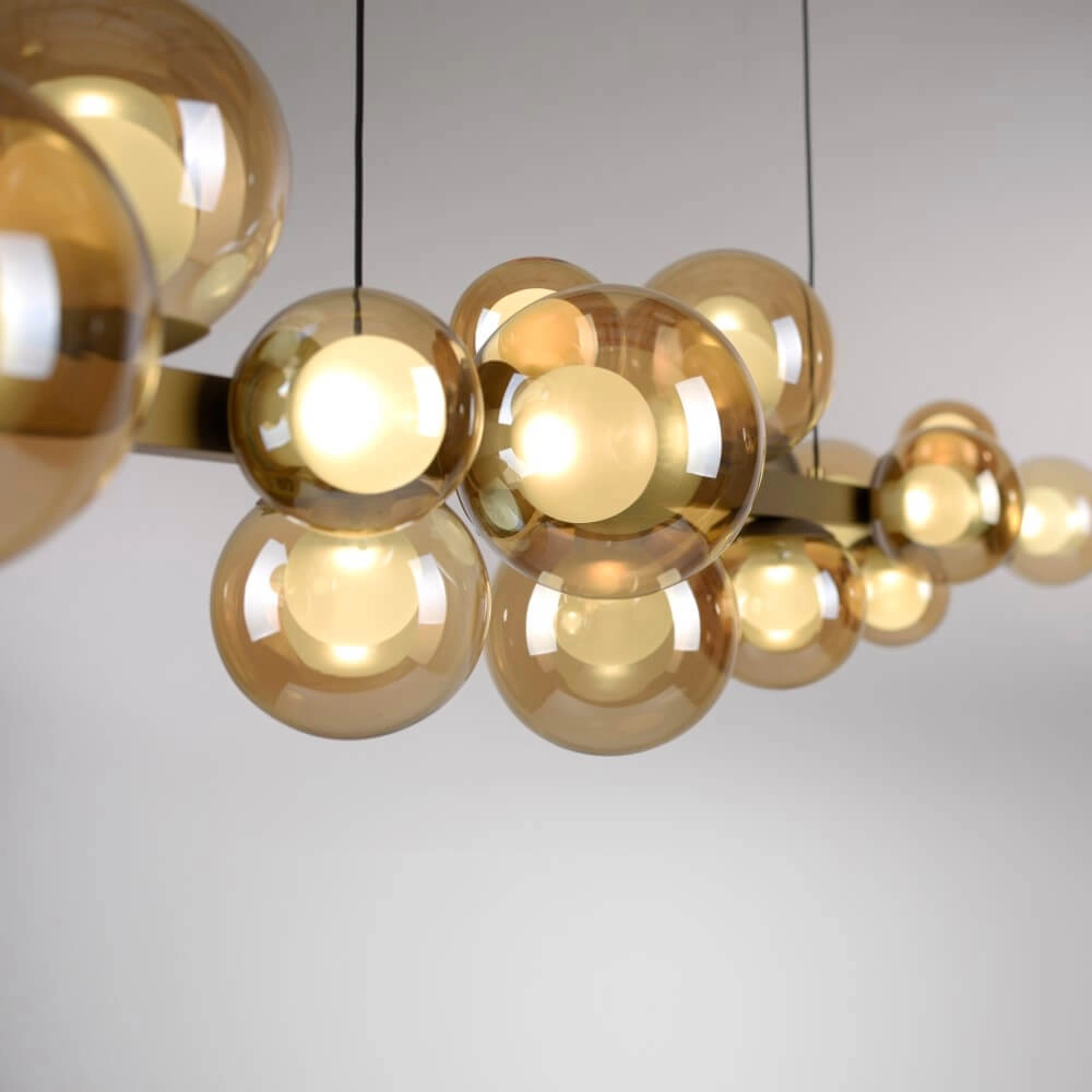 Unique hanging lamp Pure E-Popup 18-light bronze Paul Neuhaus 4012248384428