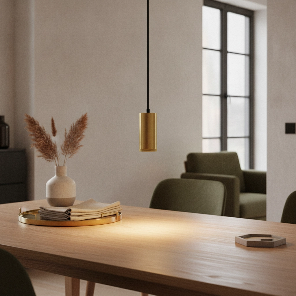 Design pendant lamp Milano matte gold 15cm