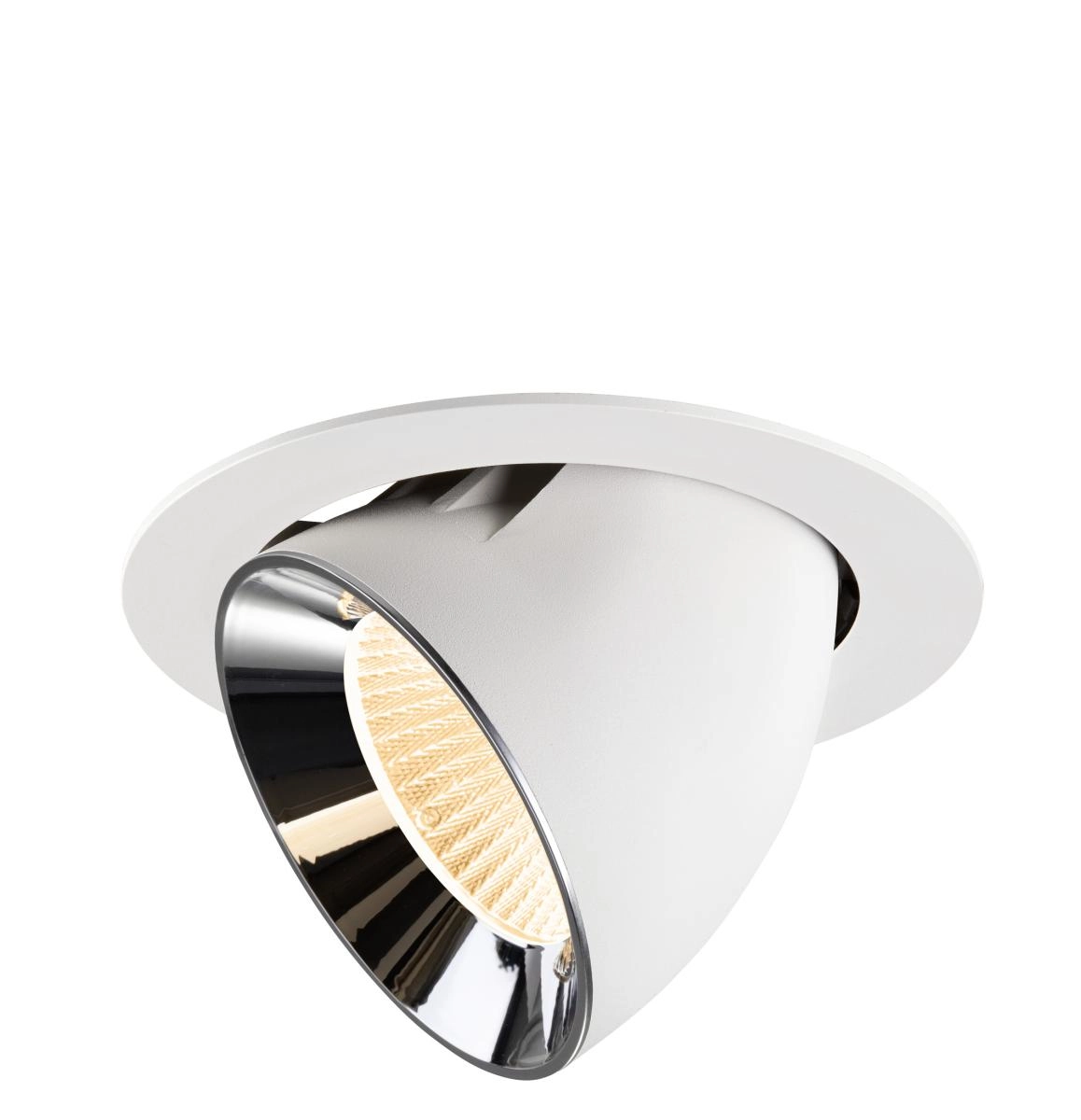 Recessed spotlight Numinos Gimble XL white/chrome 2700K - 40deg