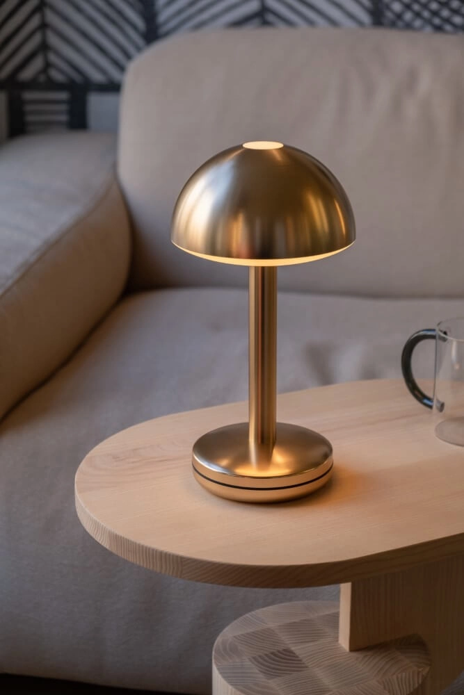Rechargeable table lamp Bug Gold Humble 7446023313339