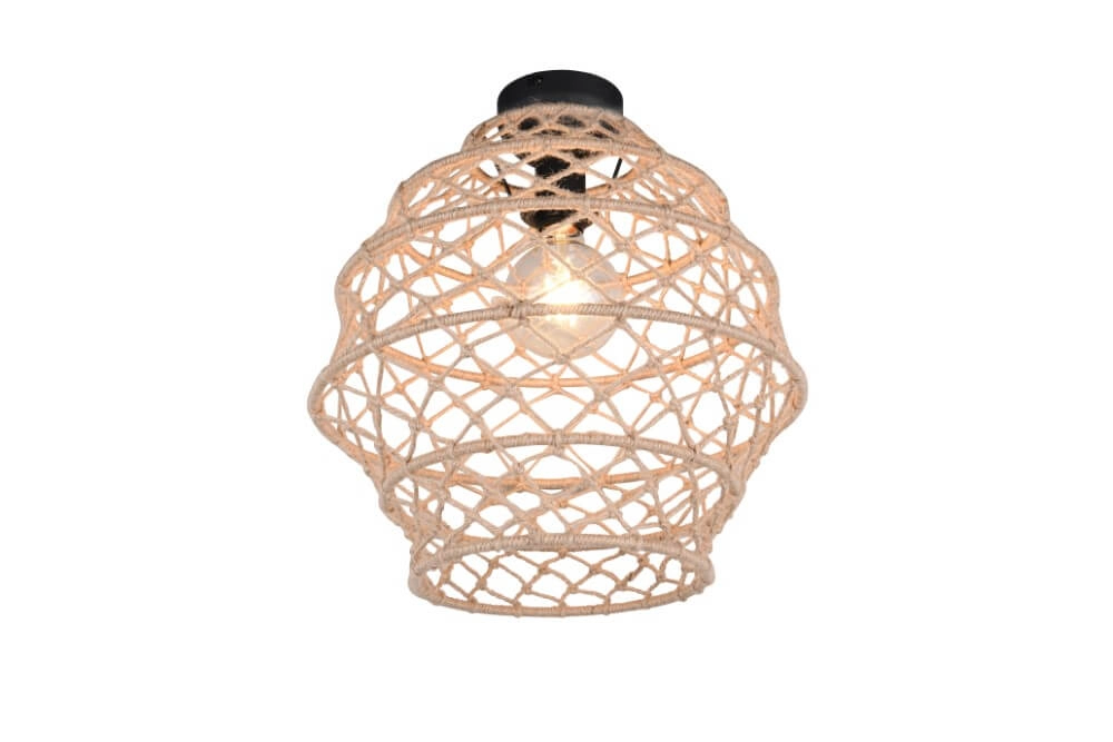 Rattan ceiling lamp Hive Ø 38.5cm