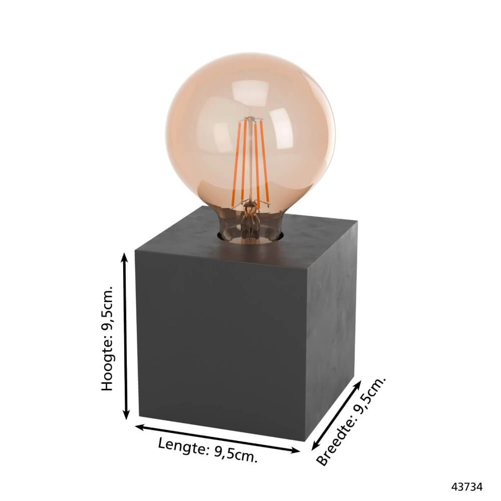 Table lamp Prestwick 2 Dark wood Eglo 9002759437343