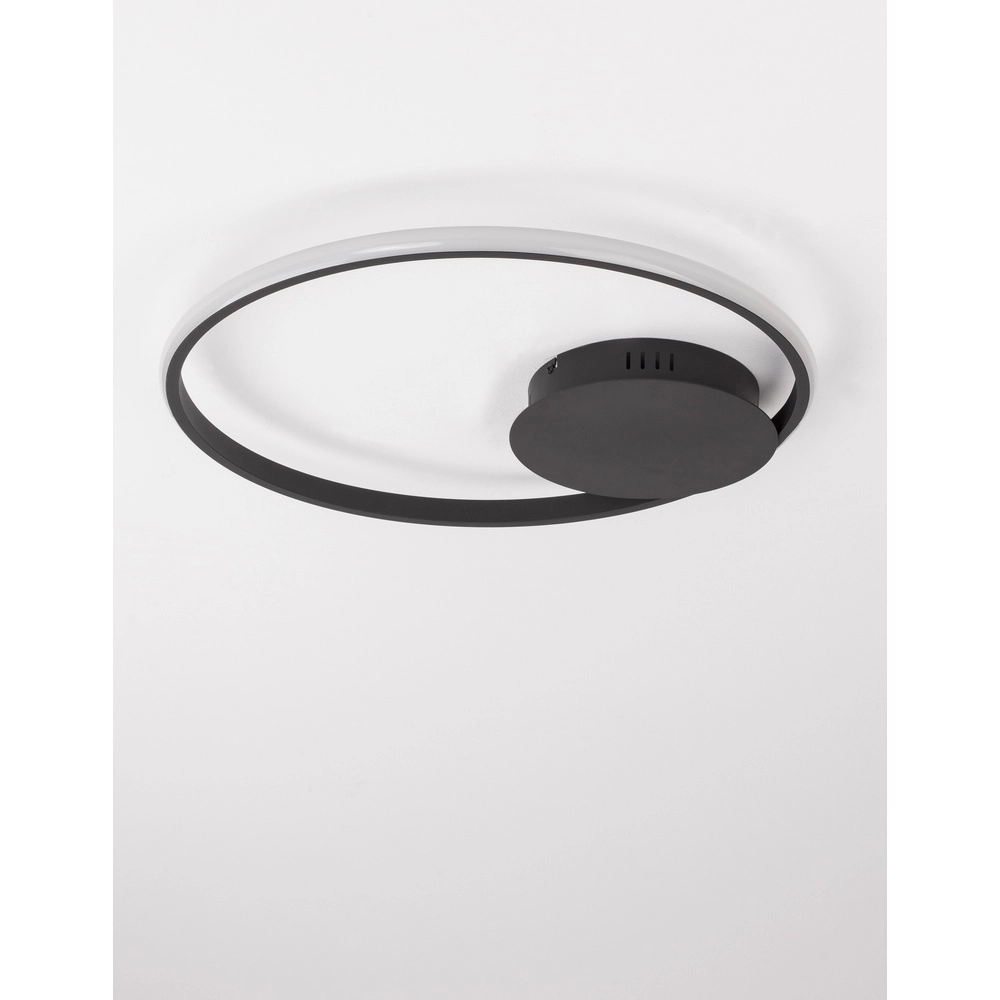 Round ceiling lamp Fuline black Ø 50cm Lyora 5212017419682