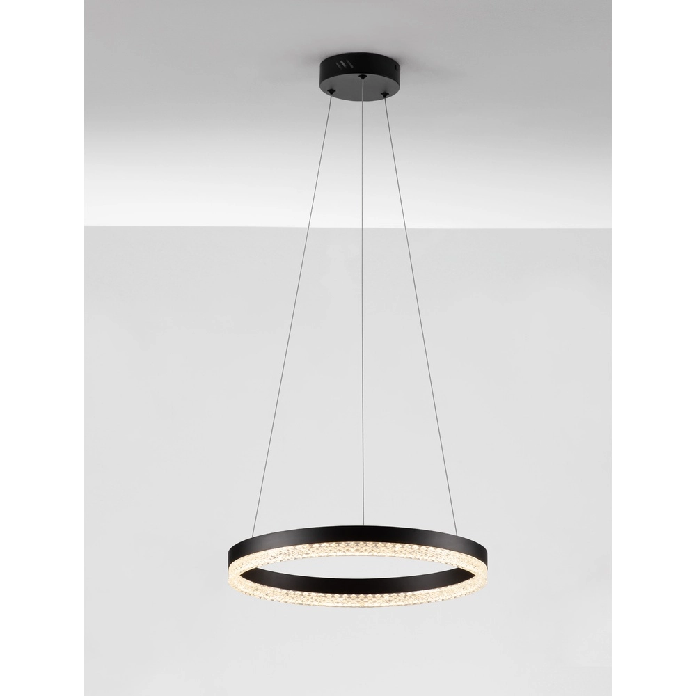 Pendant lamp Adria black Ø 40cm Lyora 5212017443762