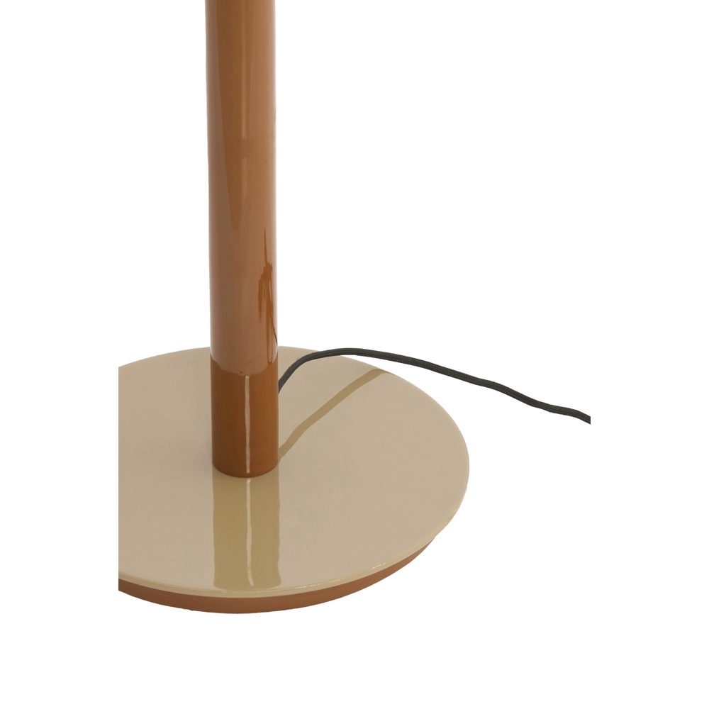 Glass floor lamp Marivet brown tones Light & Living 8717807816322