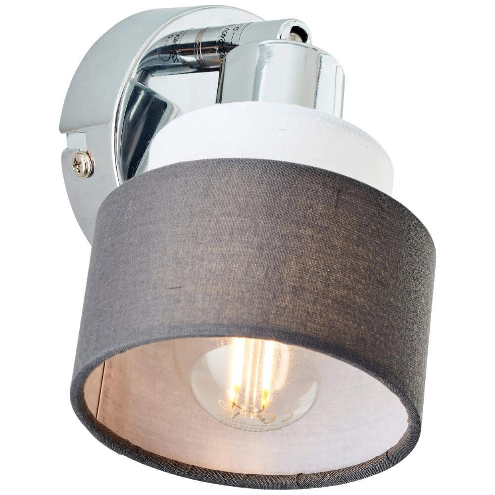 Wall lamp Naples chrome with white Brilliant 4004353424168