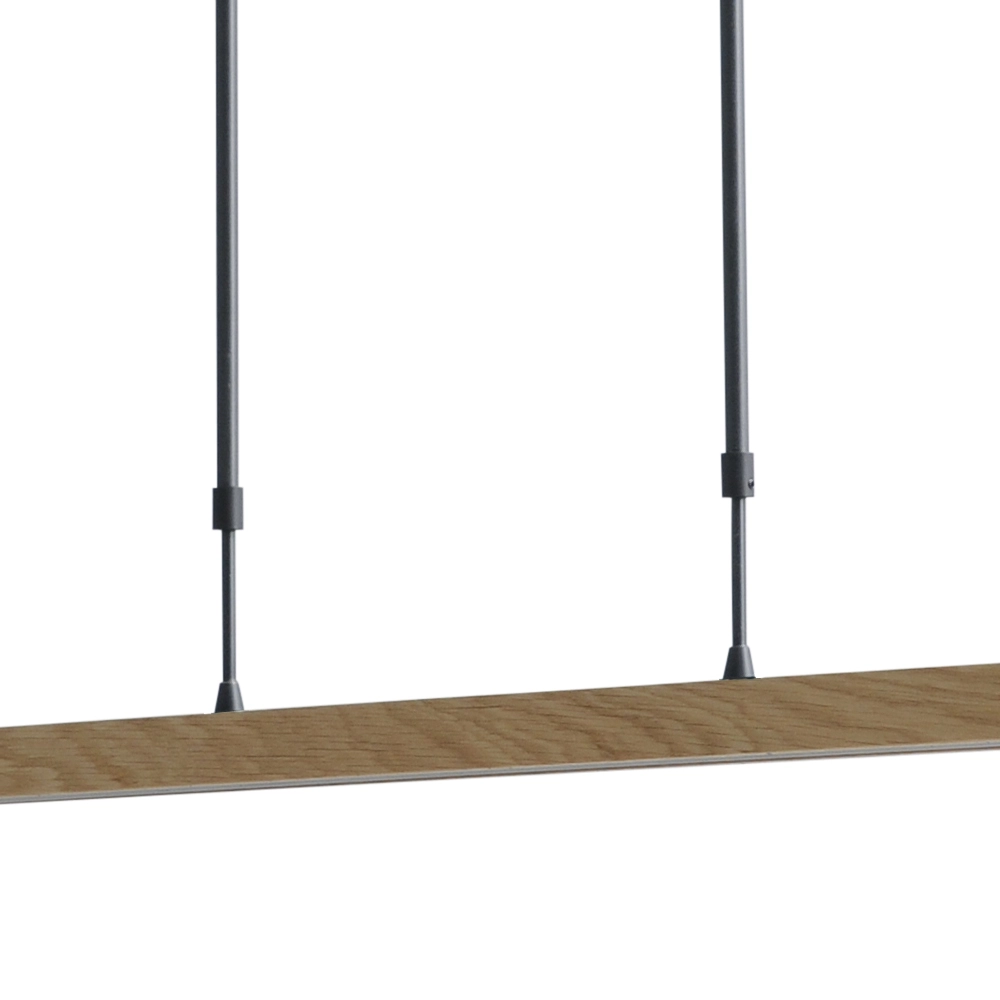 Hanging lamp Oak black nickel with wood 104cm Masterlight 8718121201863