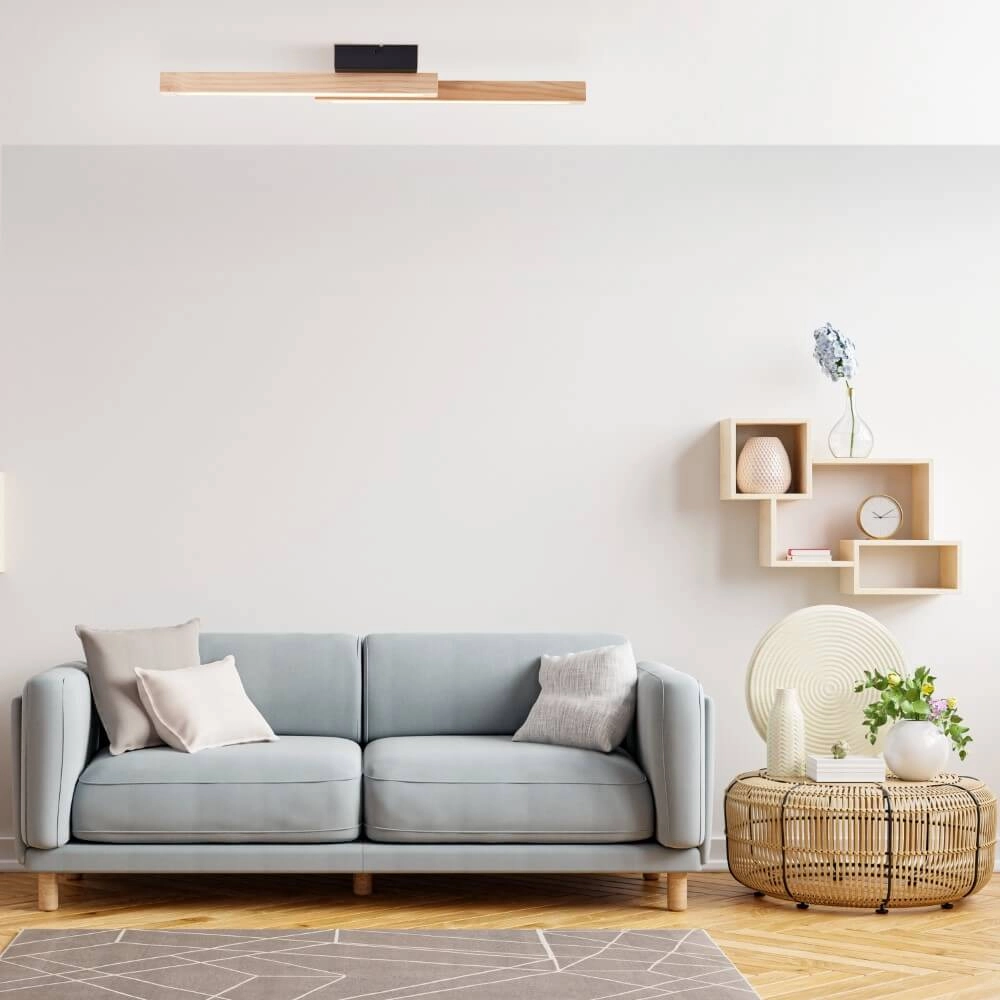 Wooden ceiling lamp Arion 62cm Brilliant 4004353425790