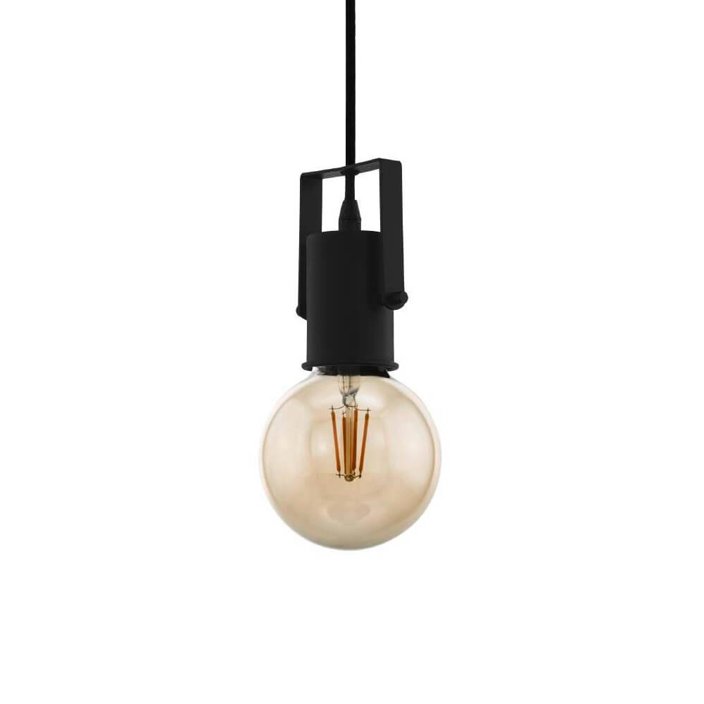 Black rural hanging lamp Calari