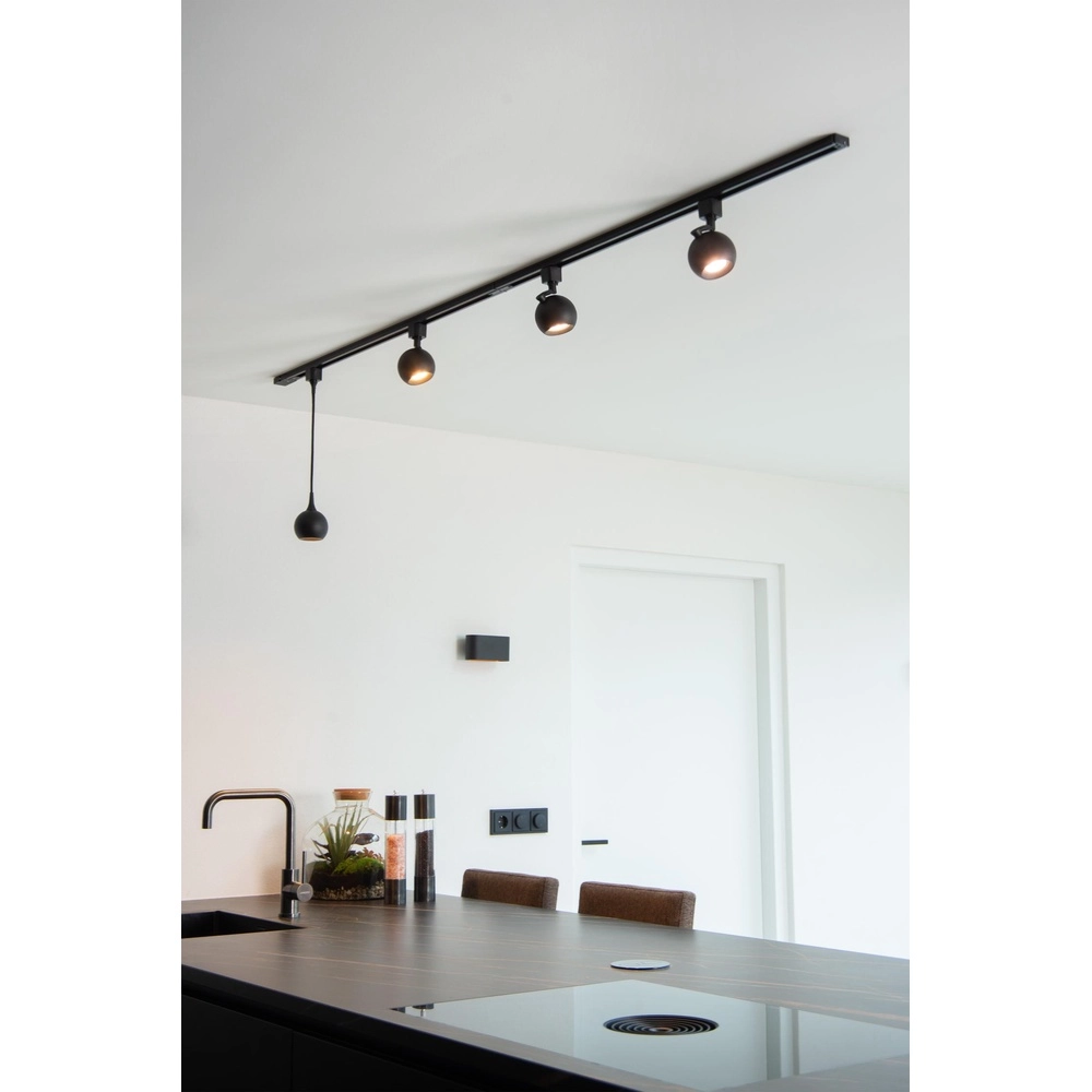 Rail pendant light Track Favori 1-phase black Lucide 5411212093387