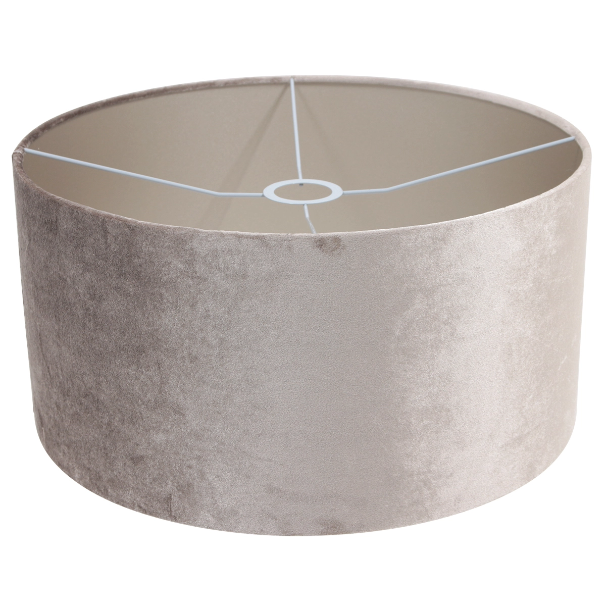 Wall arc lamp Sparkled Stainless steel with taupe velvet shade Steinhauer 8712746146165