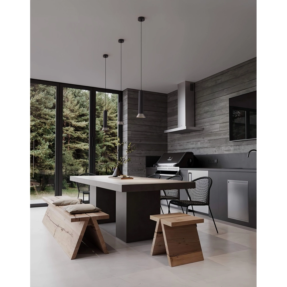 Pendant lamp Luvia black with bronze Lyora 5212017475589