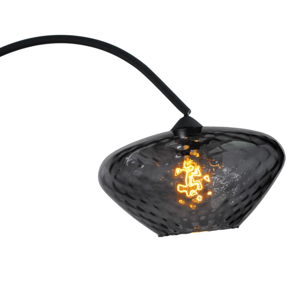 Arc lamp Porto Blossom smoke glass - Ø 30cm Masterlight 8718121268903