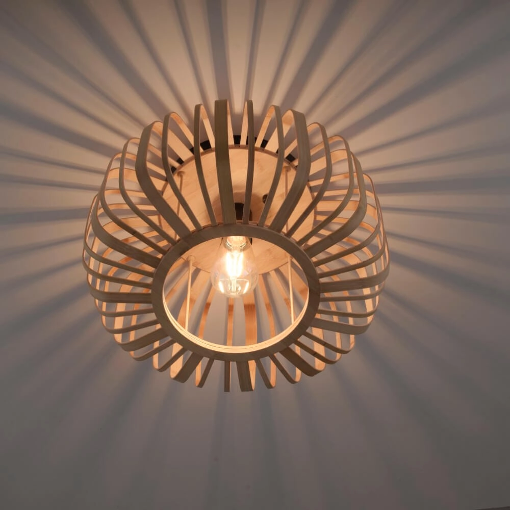 Ceiling lamp wood Racoon Ø 42cm Just Light 4043689984366