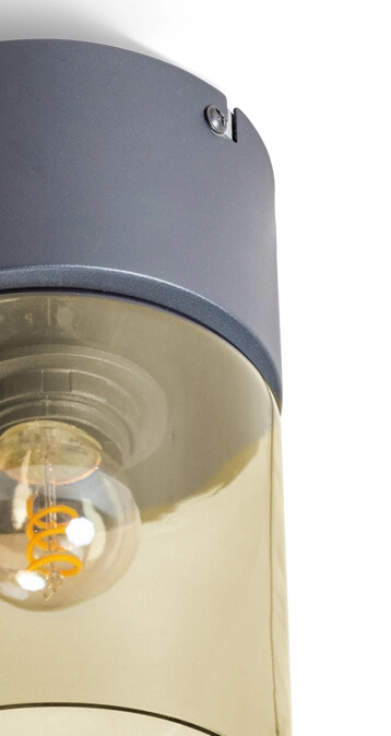 Glass ceiling lamp Sledge Glass Amber glass ETH 8720195302810