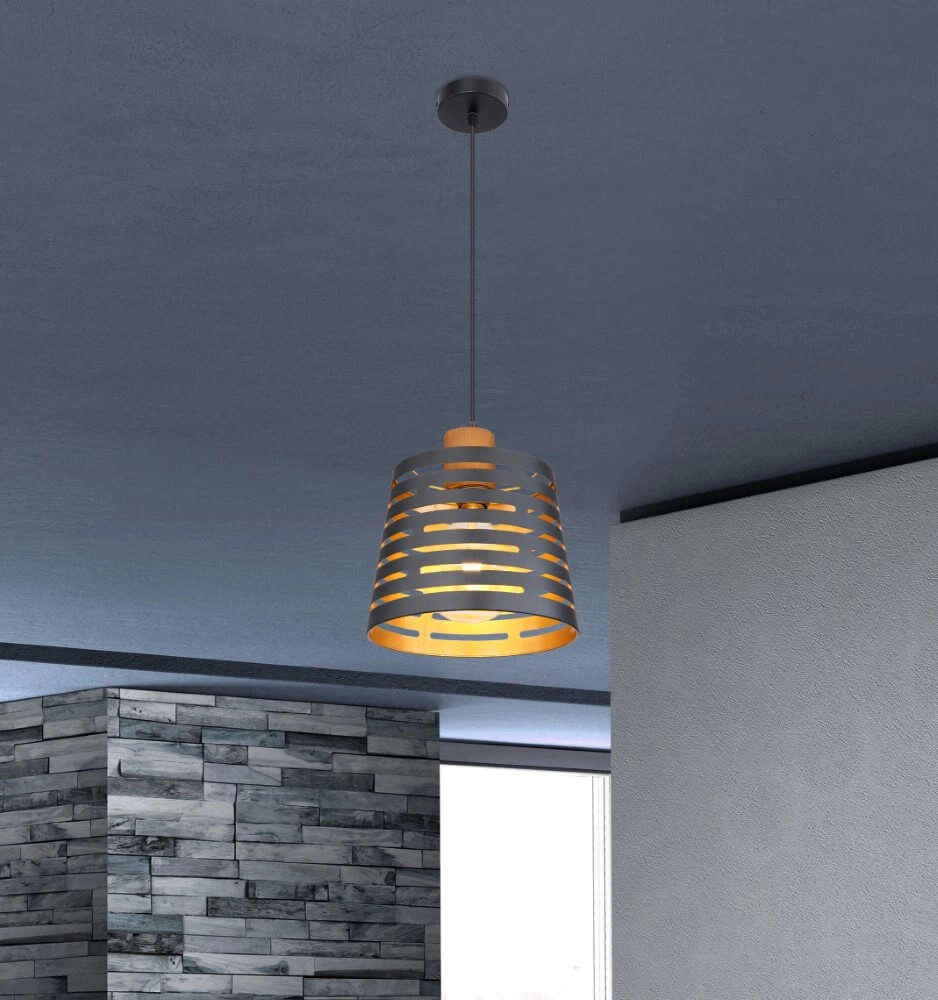 Rural hanging lamp Ablona Ø 25cm Globo 9007371408245