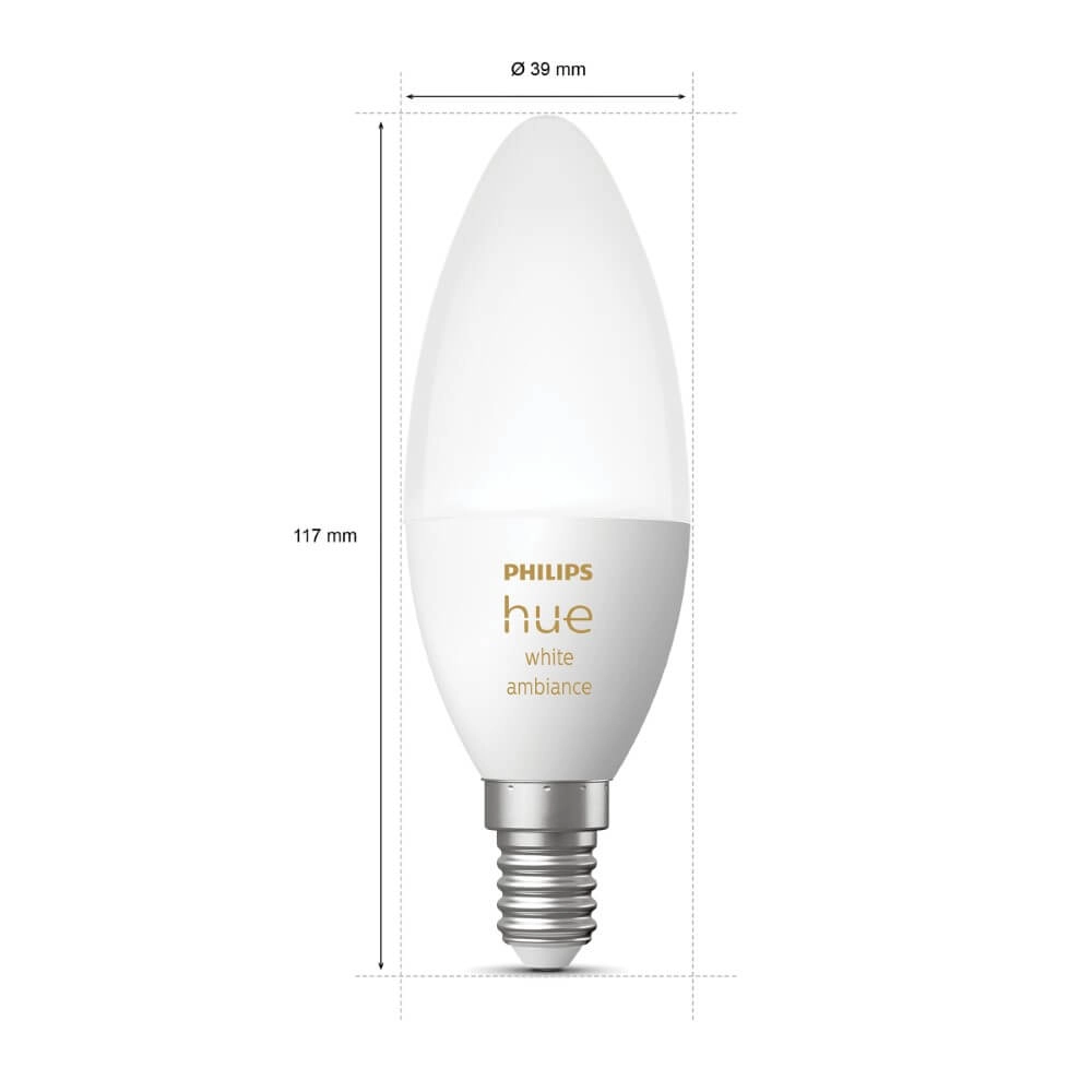 Hue - E14 - 5W - White Ambiance set of 2 Philips 8719514356733