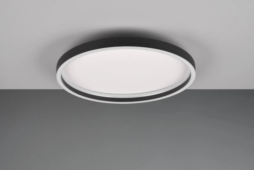 Round ceiling lamp Rotonda black Trio 4017807577600
