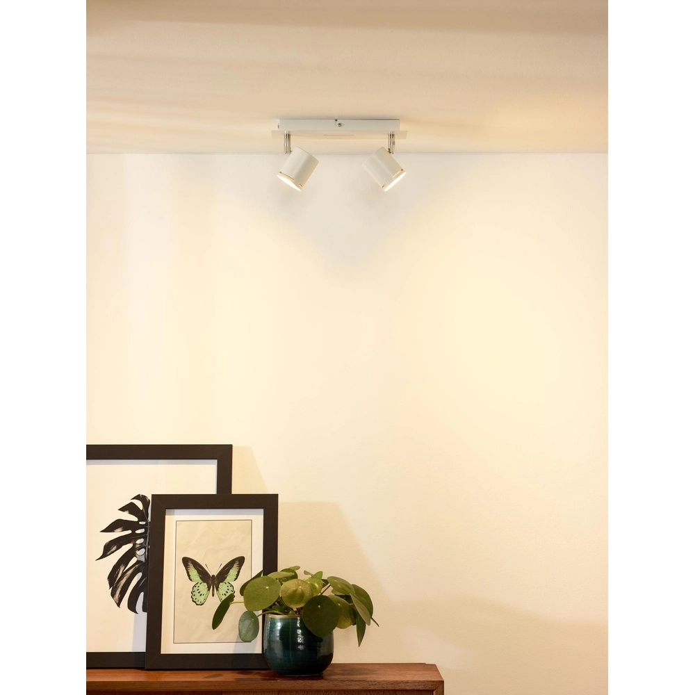 Ceiling spotlight Rilou 2-light dimmable white Lucide 5411212261977