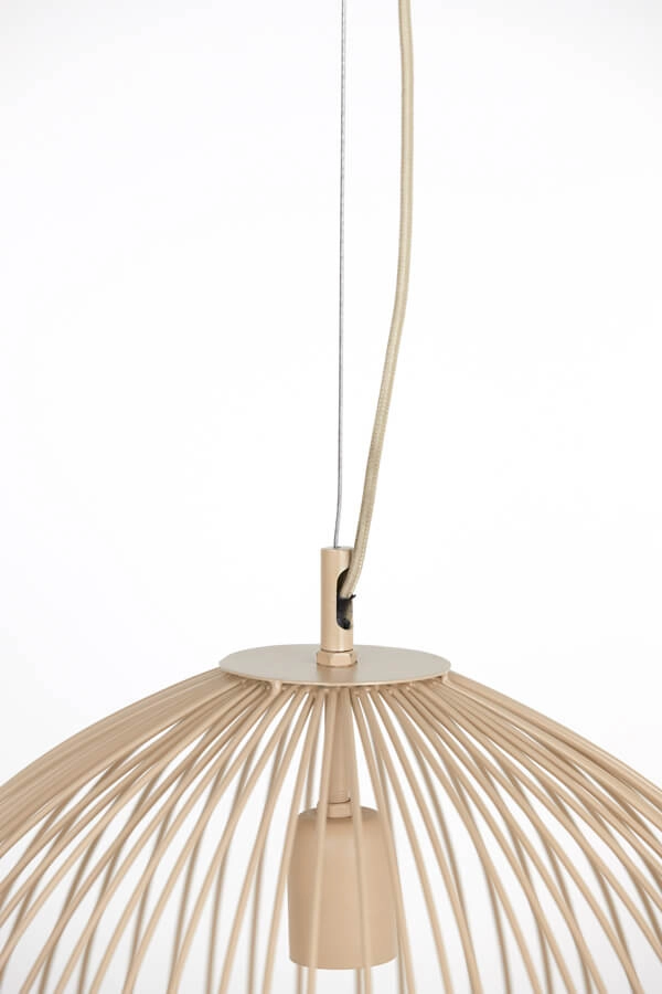 Cream pendant lamp Rilana Ø 45cm Light & Living 8717807649784