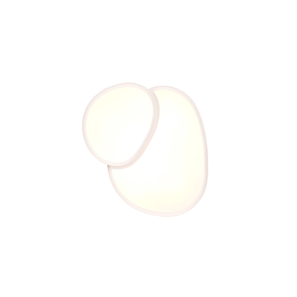 Organic ceiling light Rise 43.5cm white Trio 4017807600575